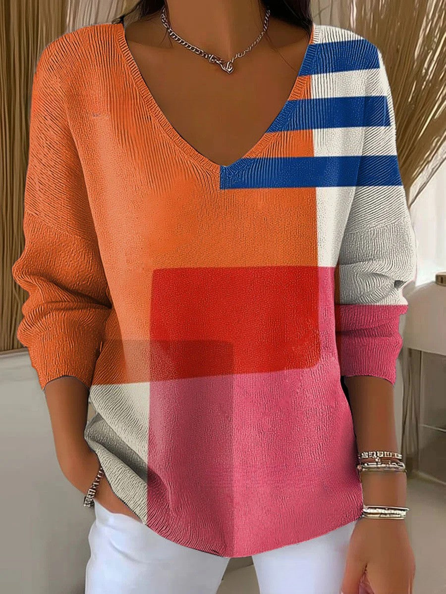 ANAIS | Knitted Sweater with V-Neck