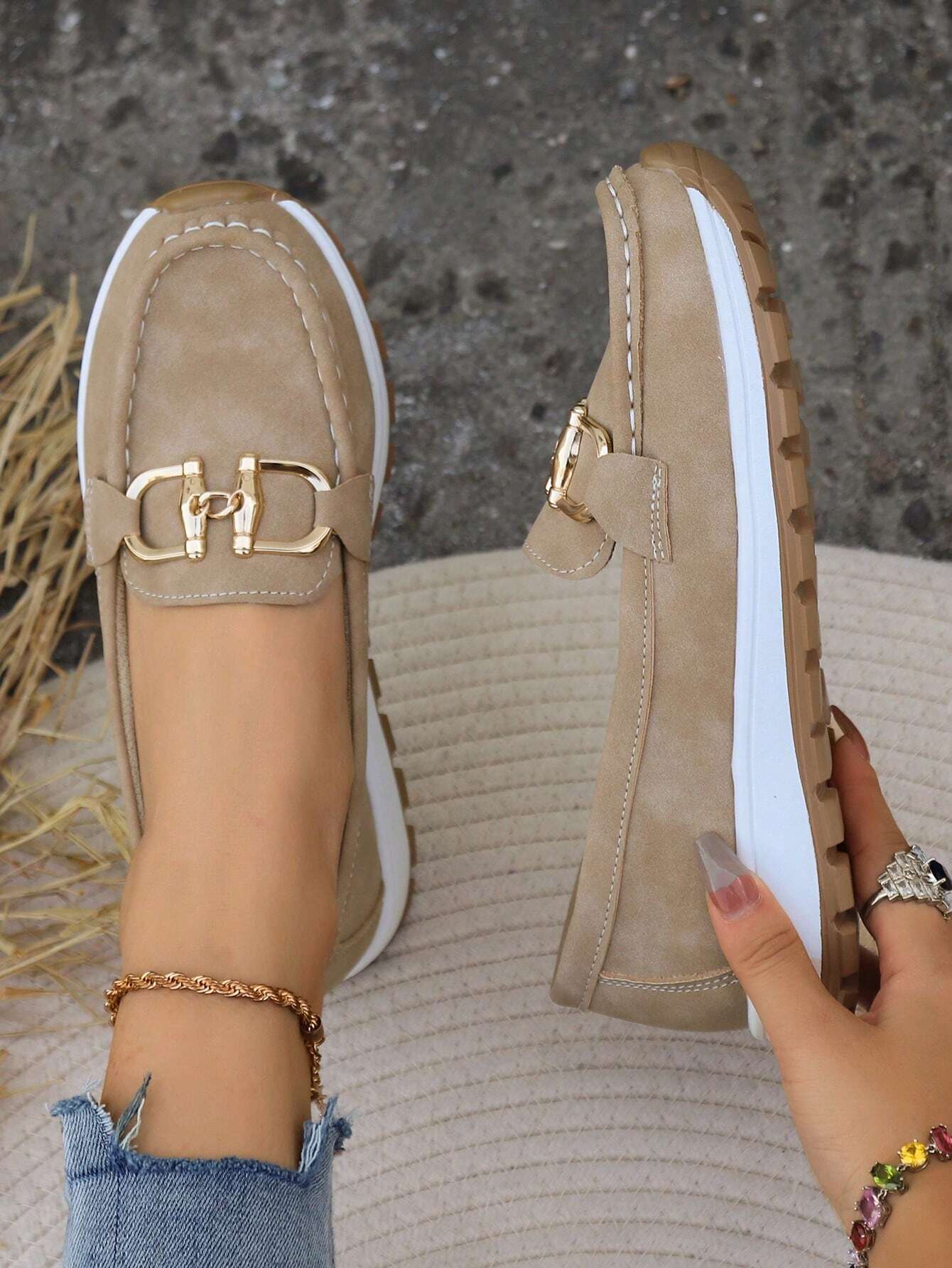 Yasim | Flat Buckle Loafers