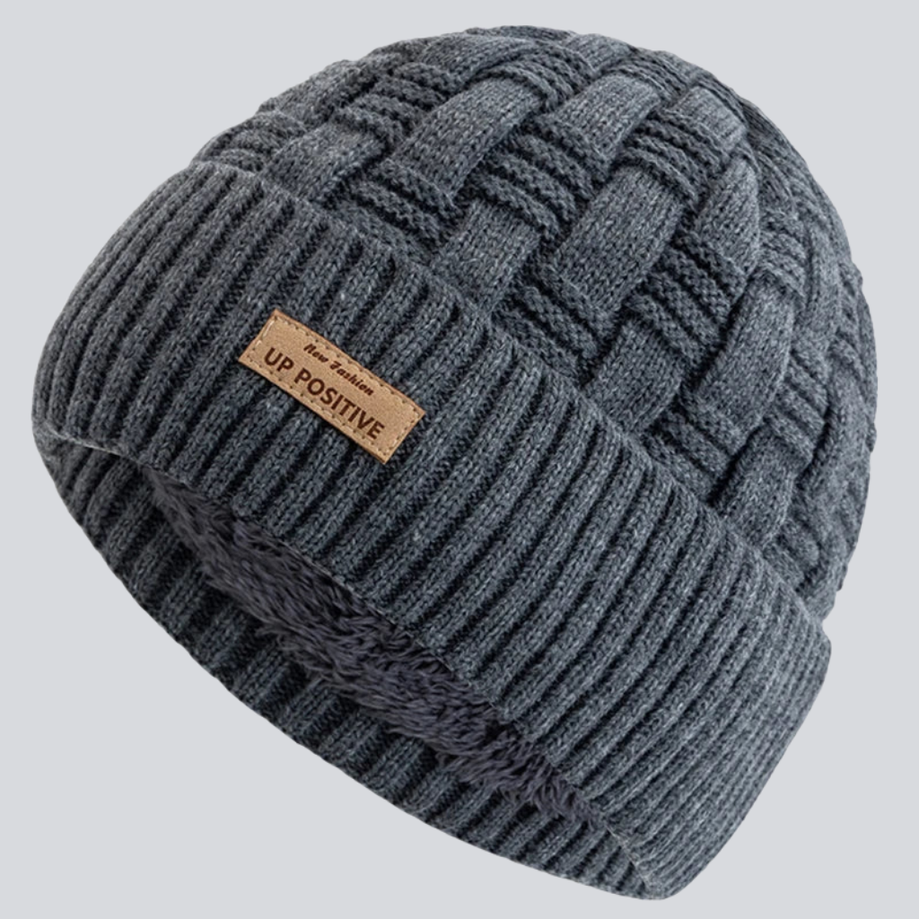 Edward | Woven knit beanie (Gray)