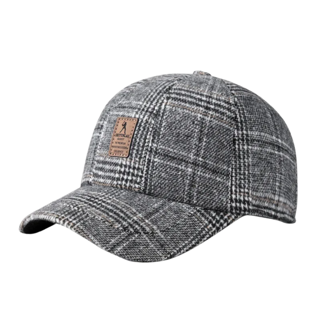 Bennett | Wool heritage plaid cap (Light Gray)