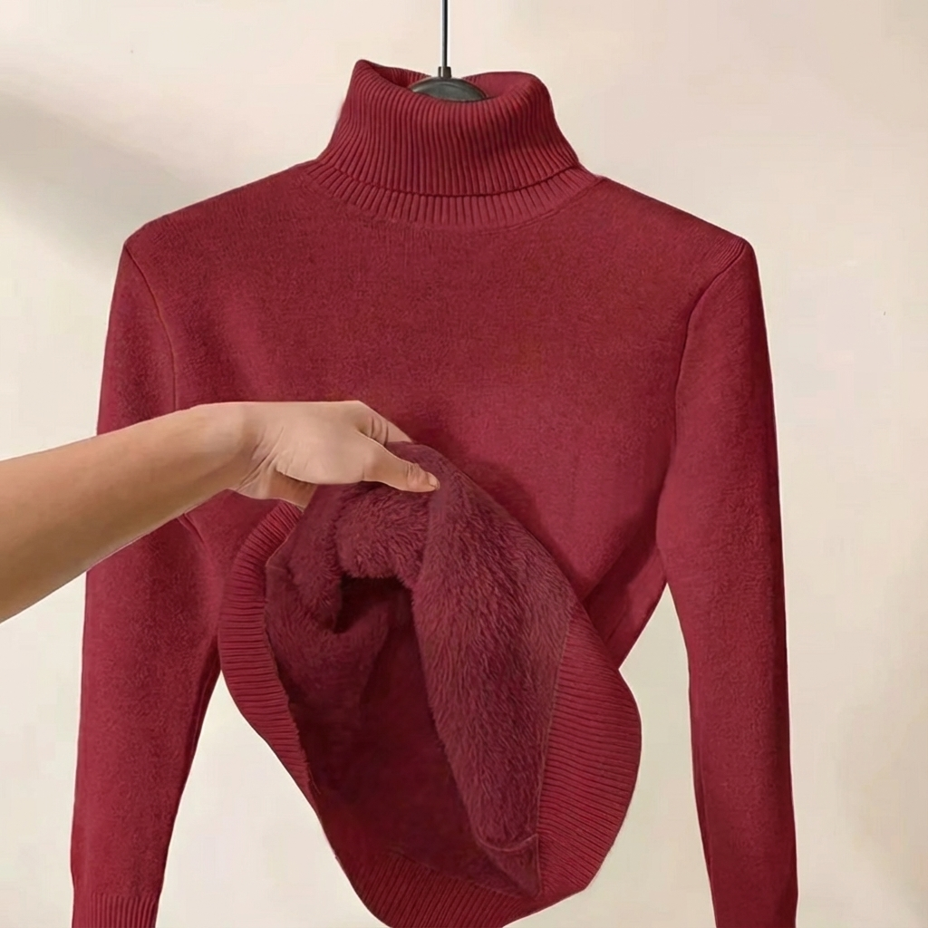 Monroe™ HeatGuard Fleece-Lined Turtleneck Sweater
