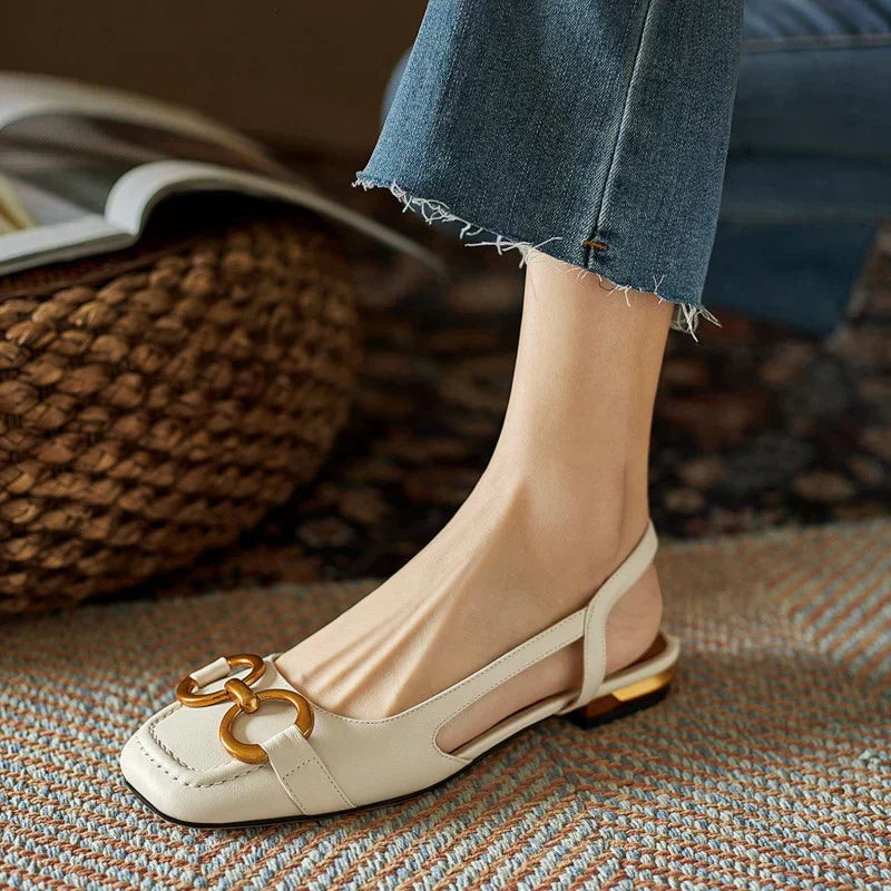 Brenna™ | Leather Orthopedic Buckle Sandals