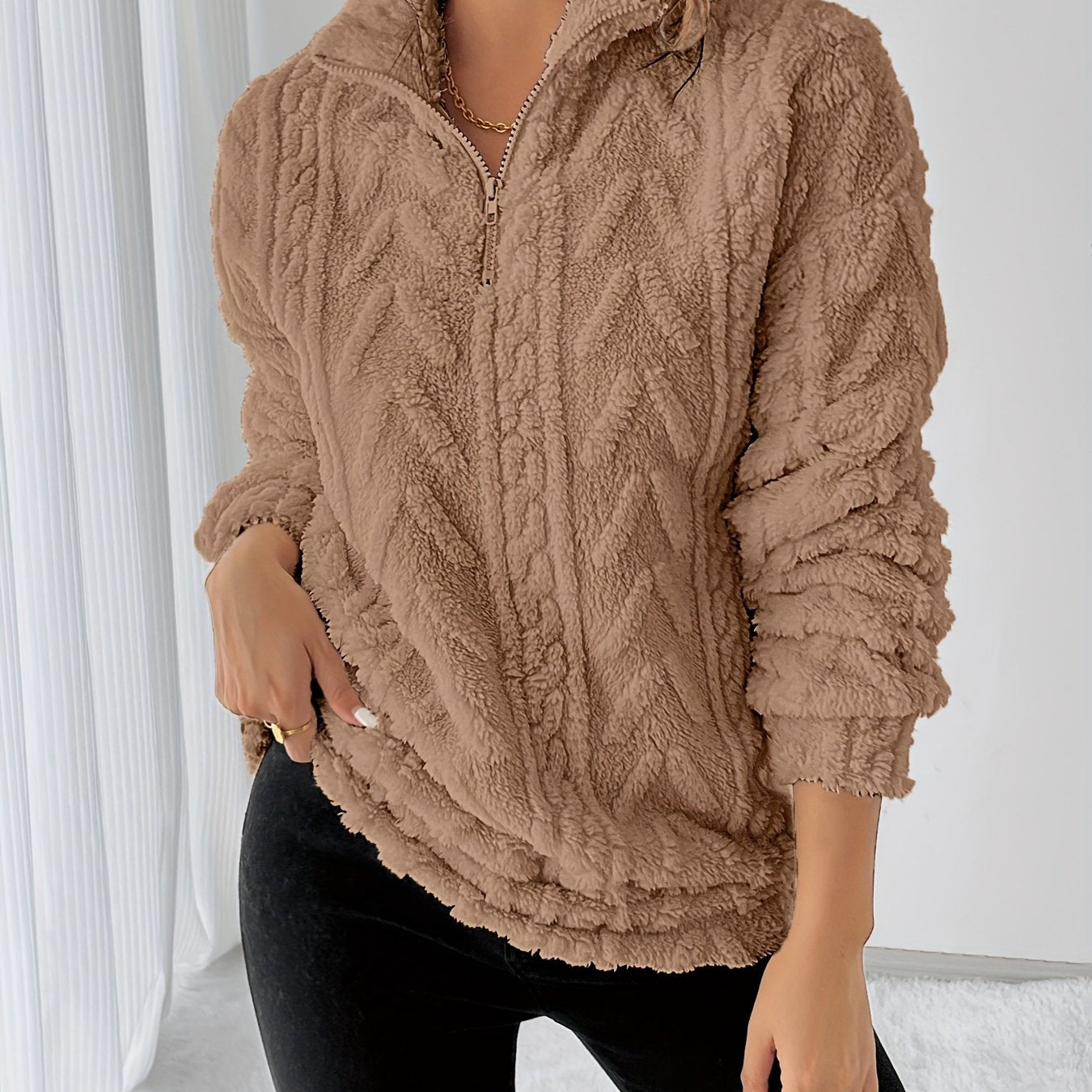 Monroe™ Cozy Cable Fleece Half-Zip