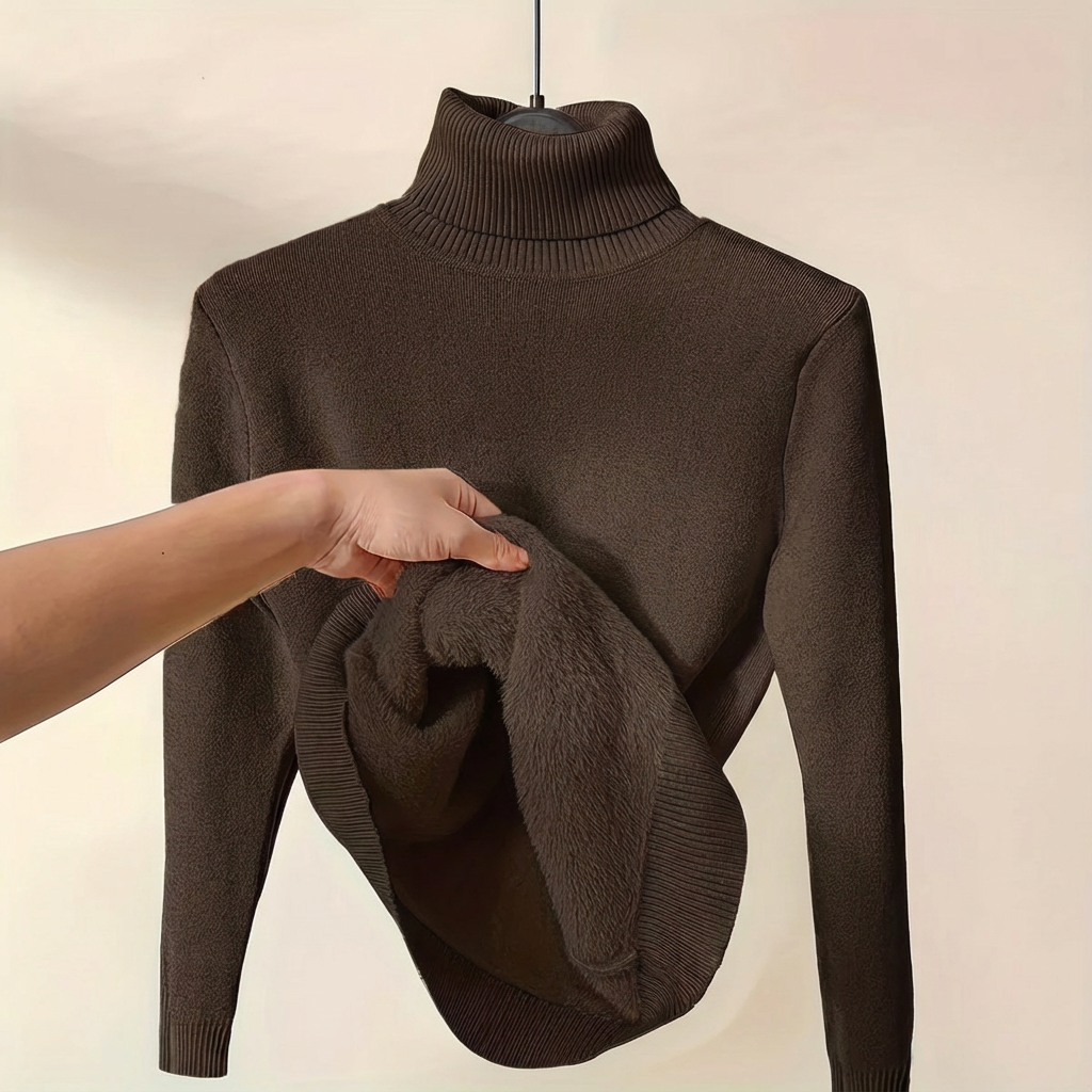 Monroe™ HeatGuard Fleece-Lined Turtleneck Sweater