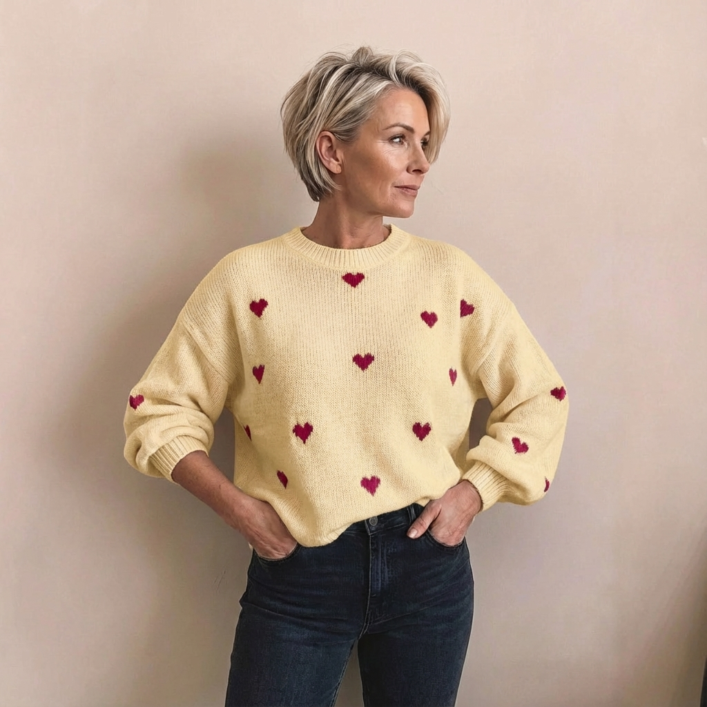 Monroe™ Heart Knit Sweater