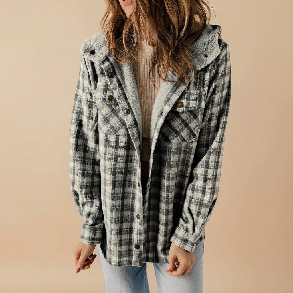 Monroe™ Cozy Plaid Sherpa-Lined Shacket