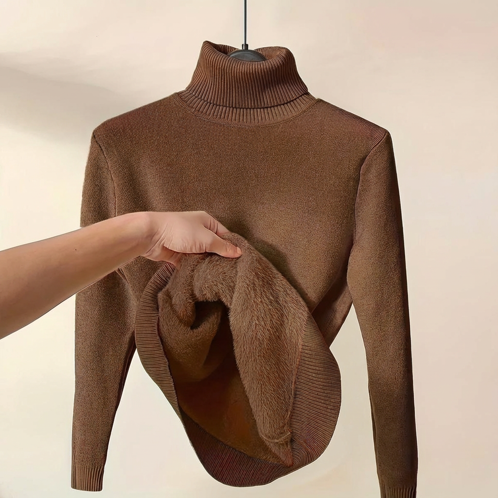 Monroe™ HeatGuard Fleece-Lined Turtleneck Sweater