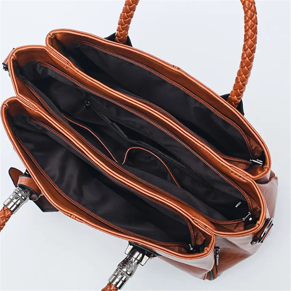 Mackenzie | Chic Handbag with Braided Handle