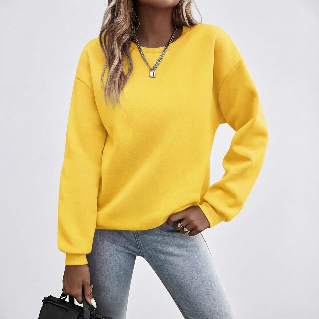 Monroe™ Cozy Fleece-Lined Essential Sweatshirt