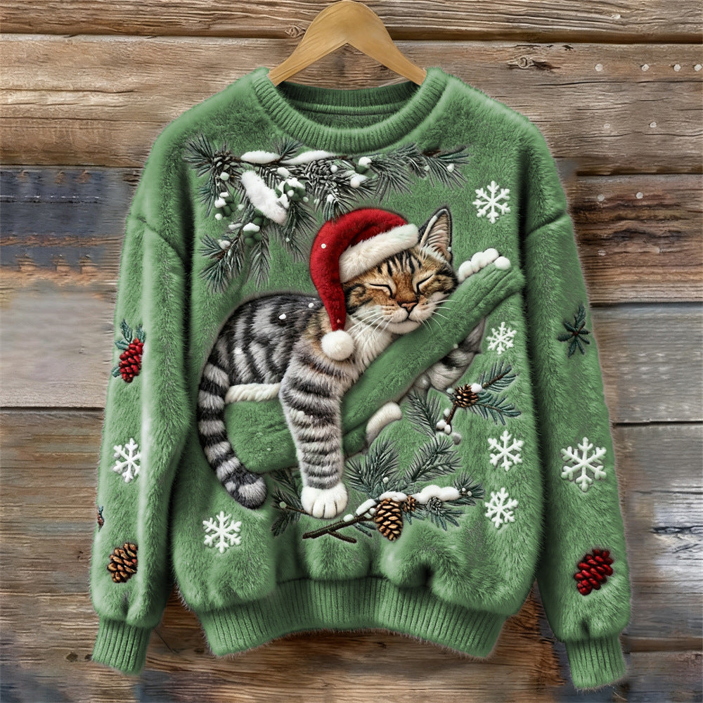 Monroe™ Christmas Kitty Sweater
