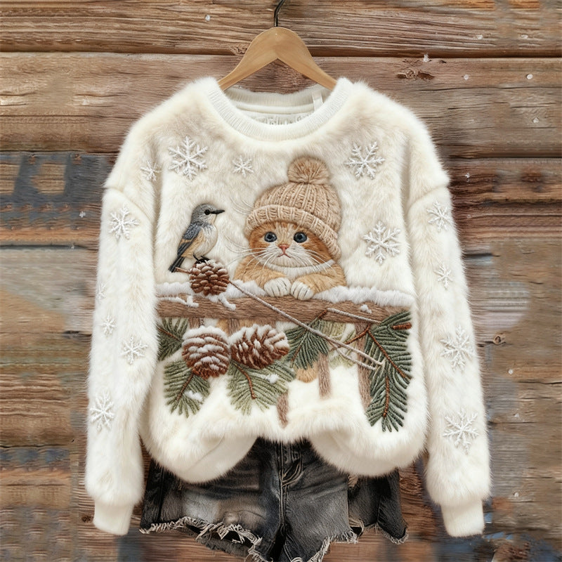 Monroe™ | Cozy Kitten Winter Sweater