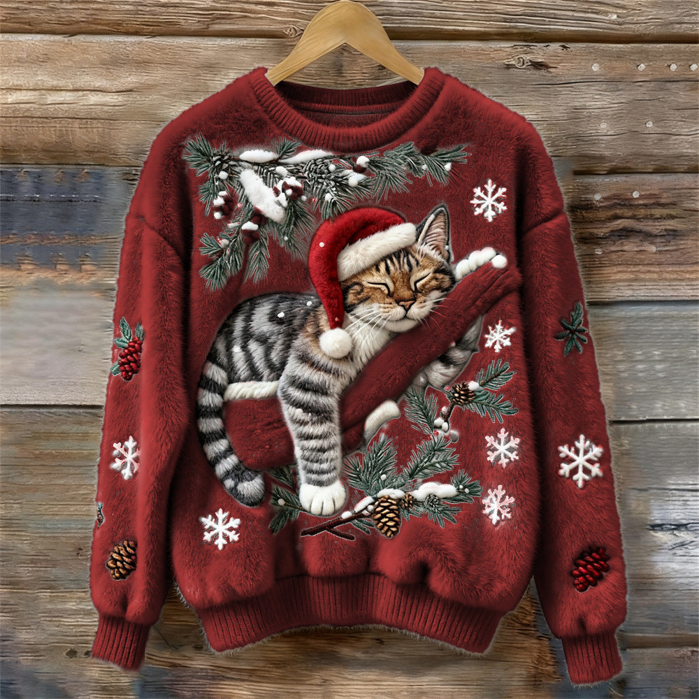 Monroe™ Christmas Kitty Sweater