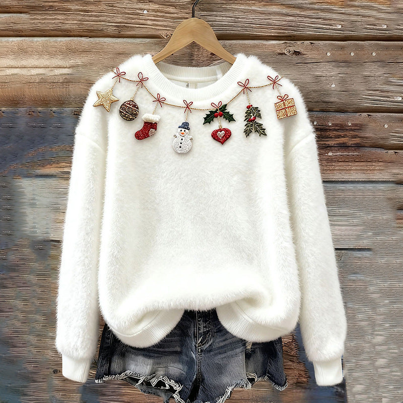 Monroe™ Cozy Ornament Garland Sweater