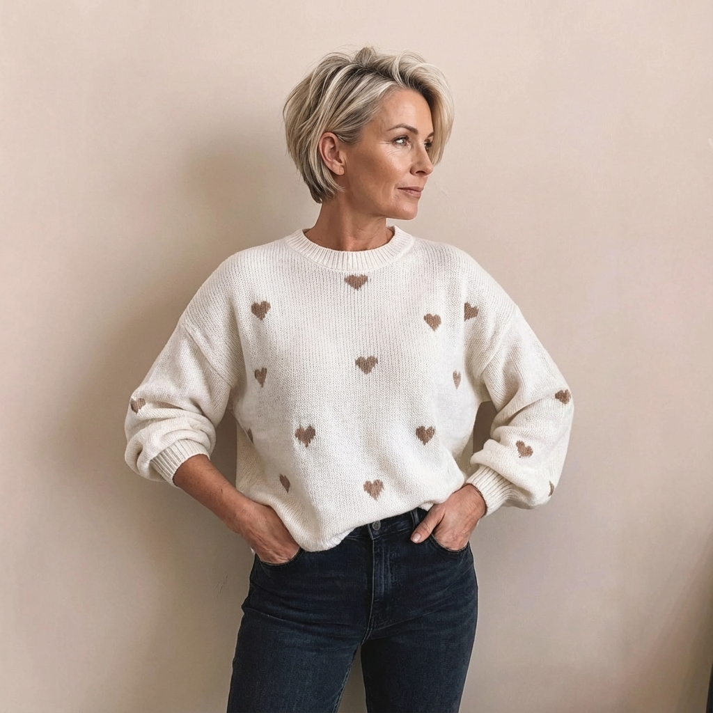 Monroe™ Heart Knit Sweater