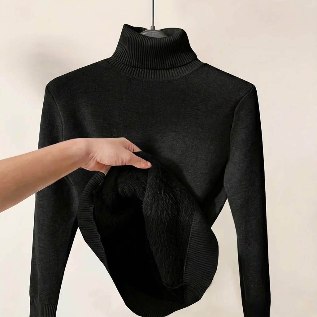 Monroe™ HeatGuard Fleece-Lined Turtleneck Sweater