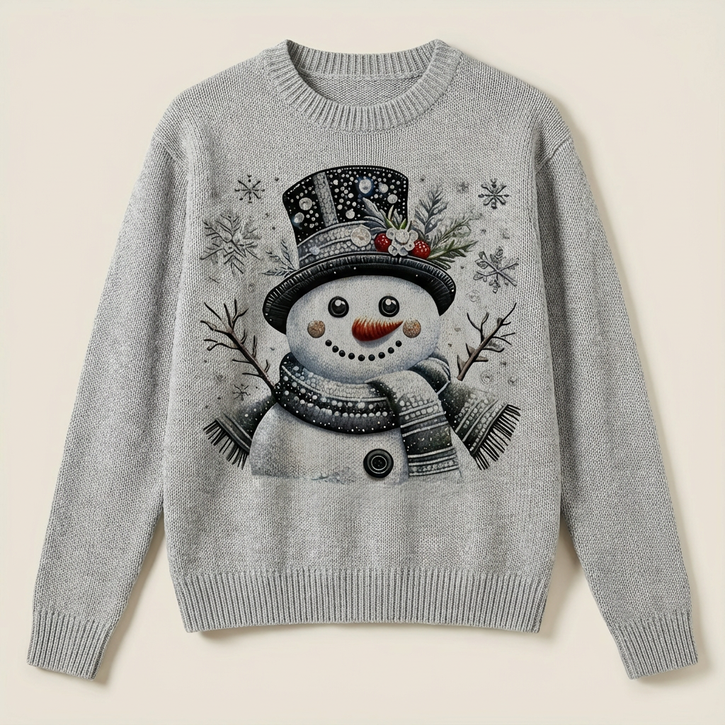 Monroe™ Frosty Snowman Knit Sweater