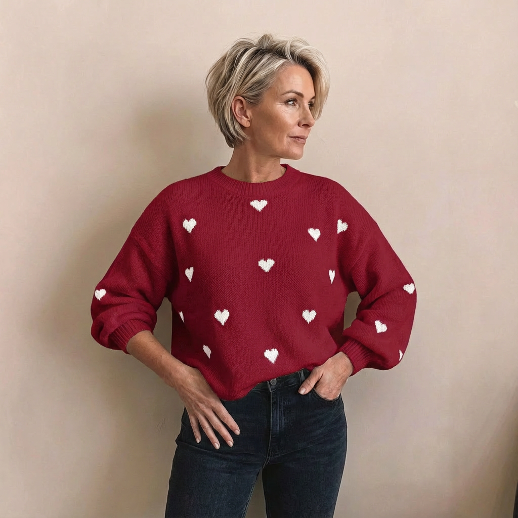 Monroe™ Heart Knit Sweater