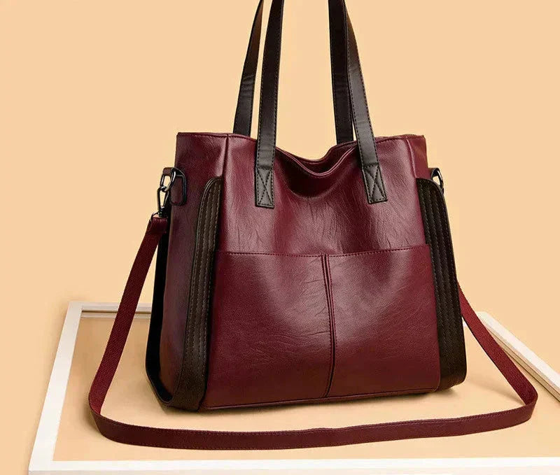Mia | Stylish Oversized PU Leather Crossbody Bag