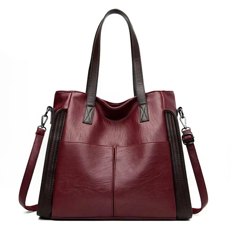 Mia | Stylish Oversized PU Leather Crossbody Bag
