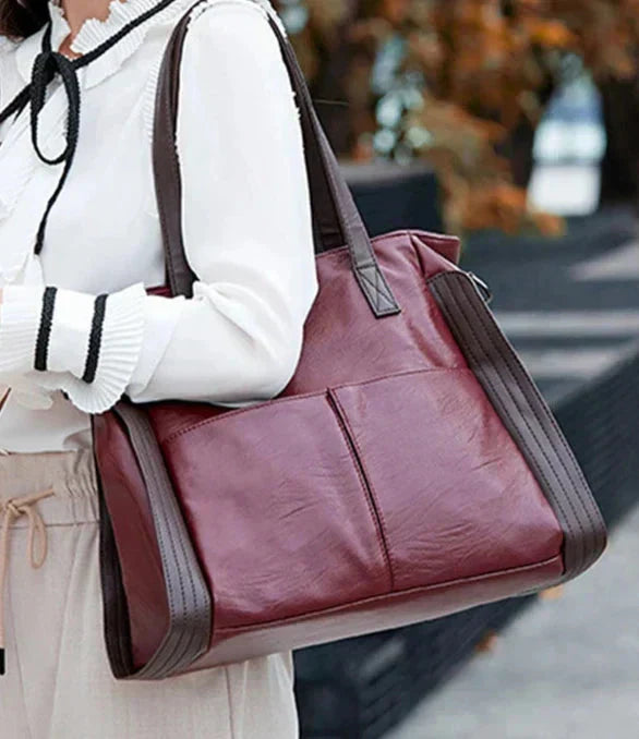 Mia | Stylish Oversized PU Leather Crossbody Bag