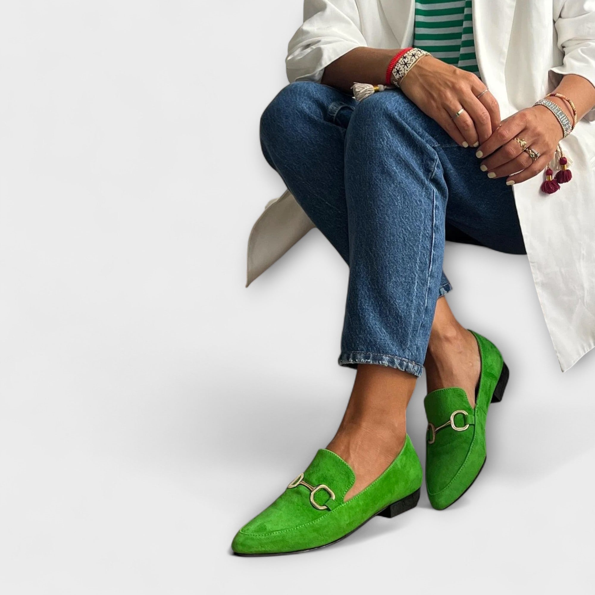 Kaia – Sleek Pointed Suede Ballet Flats