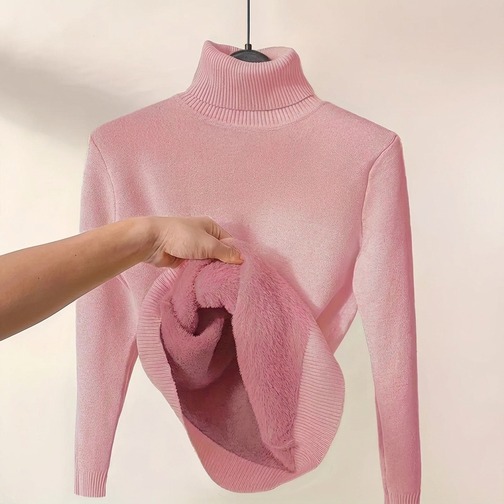 Monroe™ HeatGuard Fleece-Lined Turtleneck Sweater