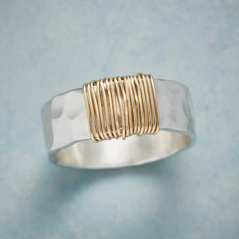 Vintage Gold Silver Ring