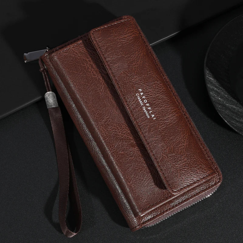 Ruby | Versatile PU Leather Zipper Clutch