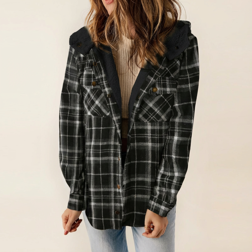 Monroe™ Cozy Plaid Sherpa-Lined Shacket