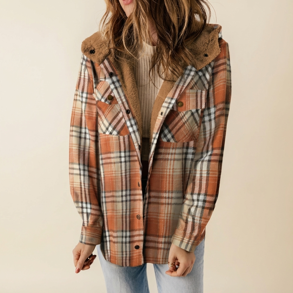Monroe™ Cozy Plaid Sherpa-Lined Shacket