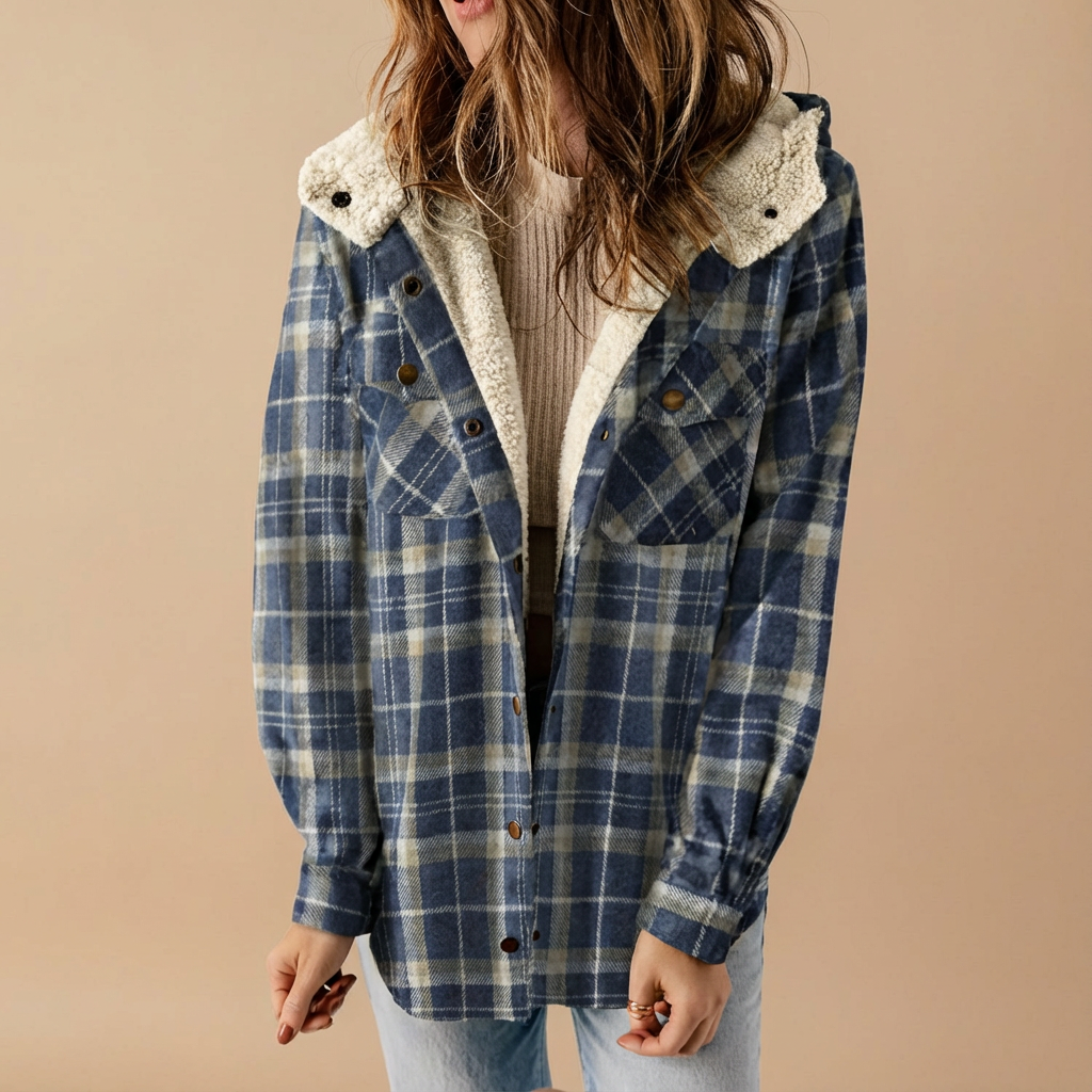 Monroe™ Cozy Plaid Sherpa-Lined Shacket