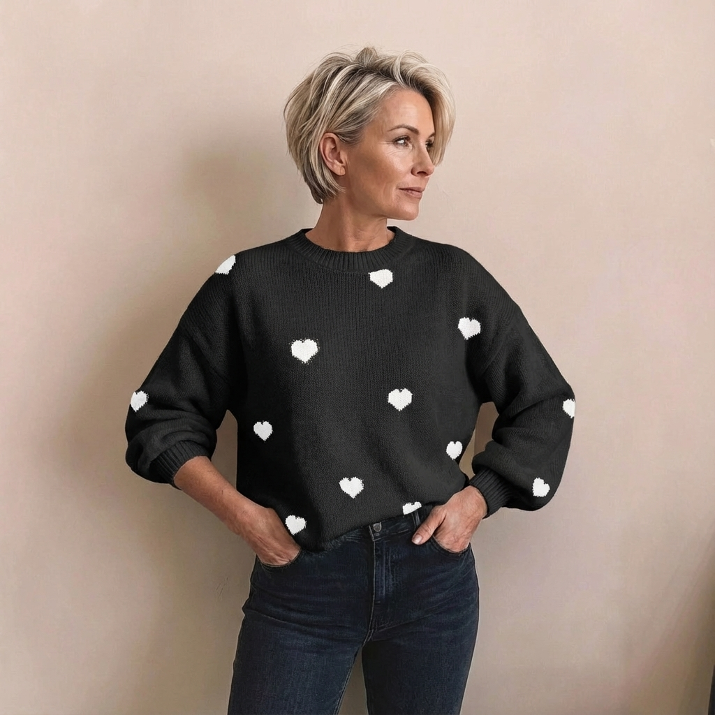 Monroe™ Heart Knit Sweater