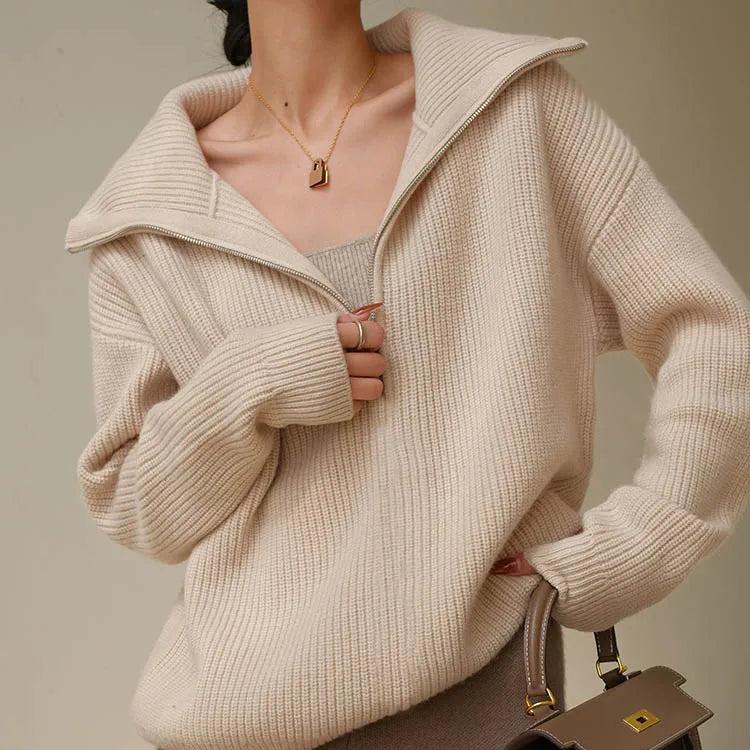 Ava | Zipper Sweater