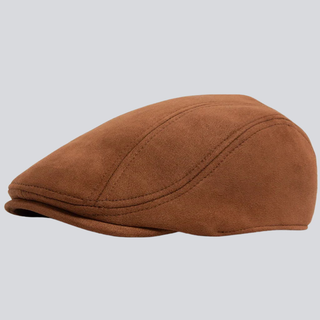 Bernard | Suede classic flat cap (Brown)