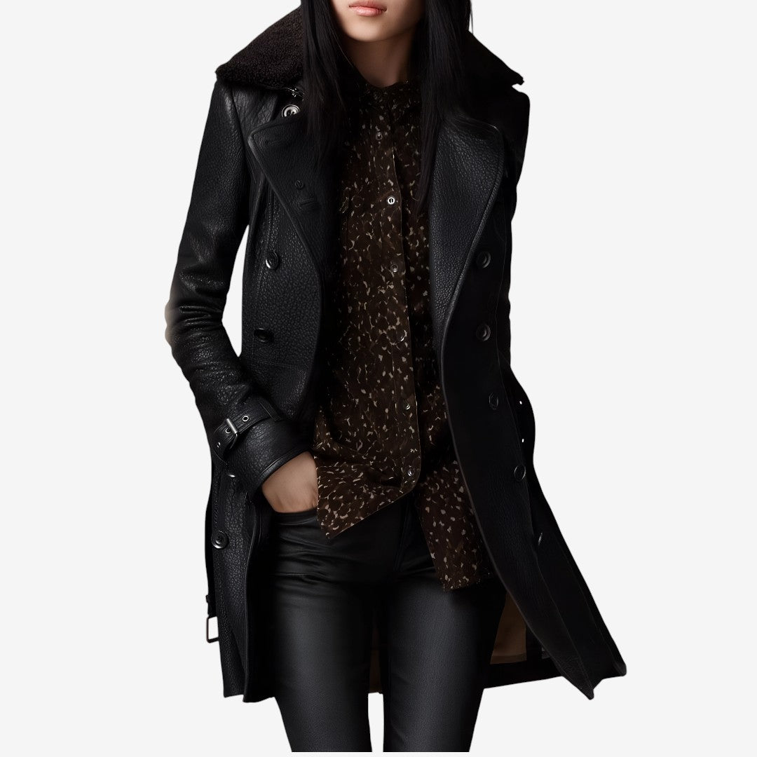 Margot | Elegant Leather Coat
