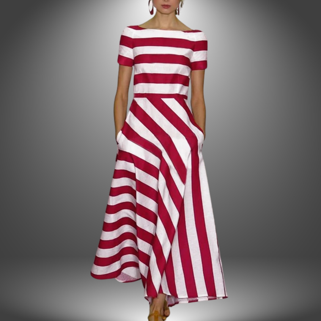Hayden Aria | Light & Fluid Stripe Dress