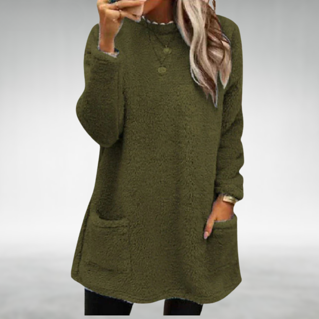 Nora | Fleece Sweater with Pockets