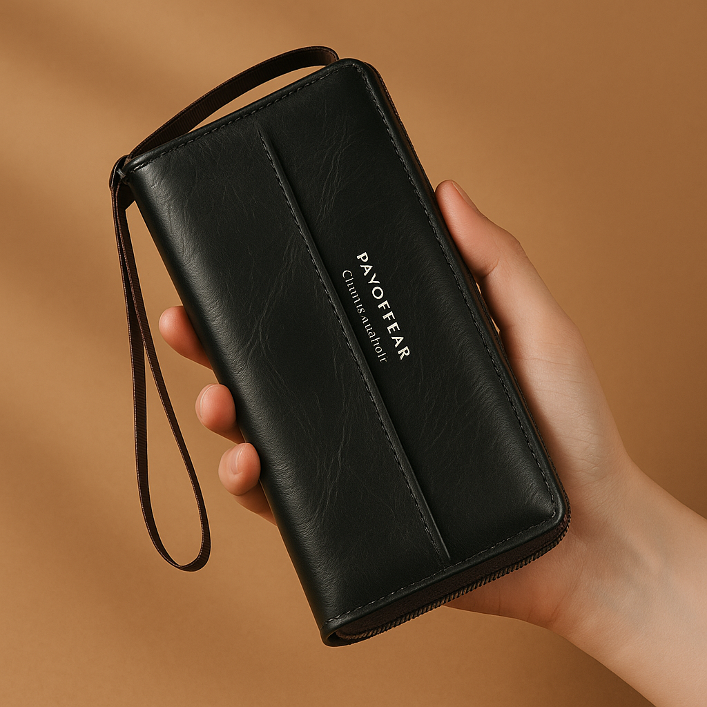 Ruby | Versatile PU Leather Zipper Clutch
