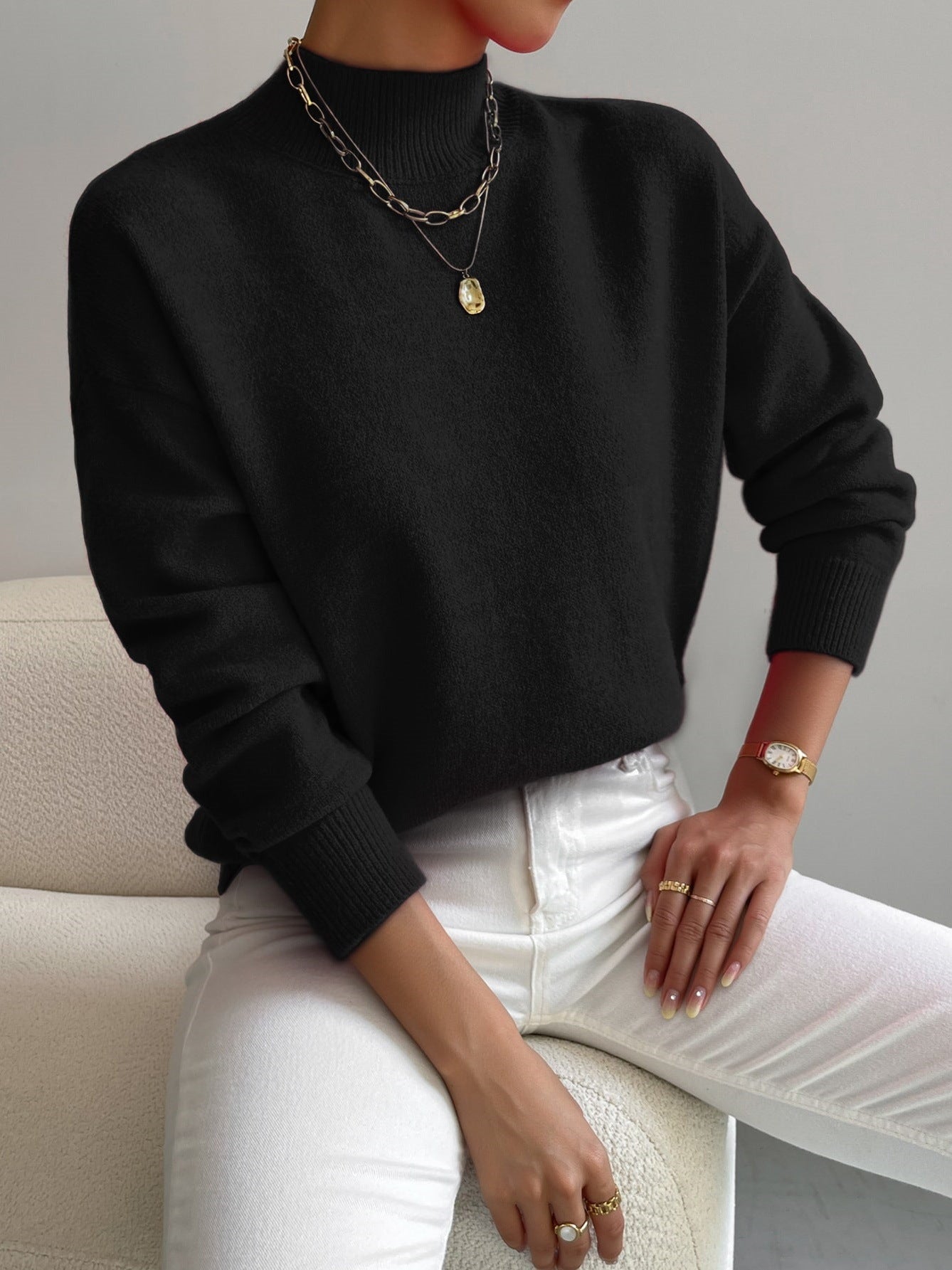 Monroe™ SoftTouch Minimalist Knit Sweater