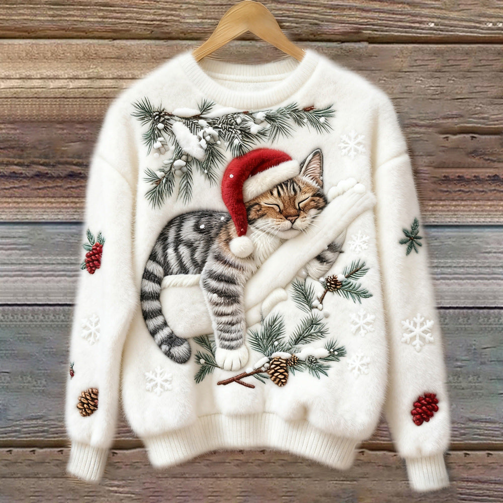 Monroe™ Christmas Kitty Sweater