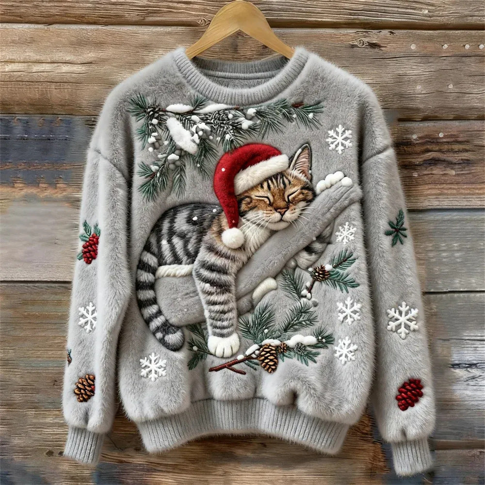 Monroe™ Christmas Kitty Sweater
