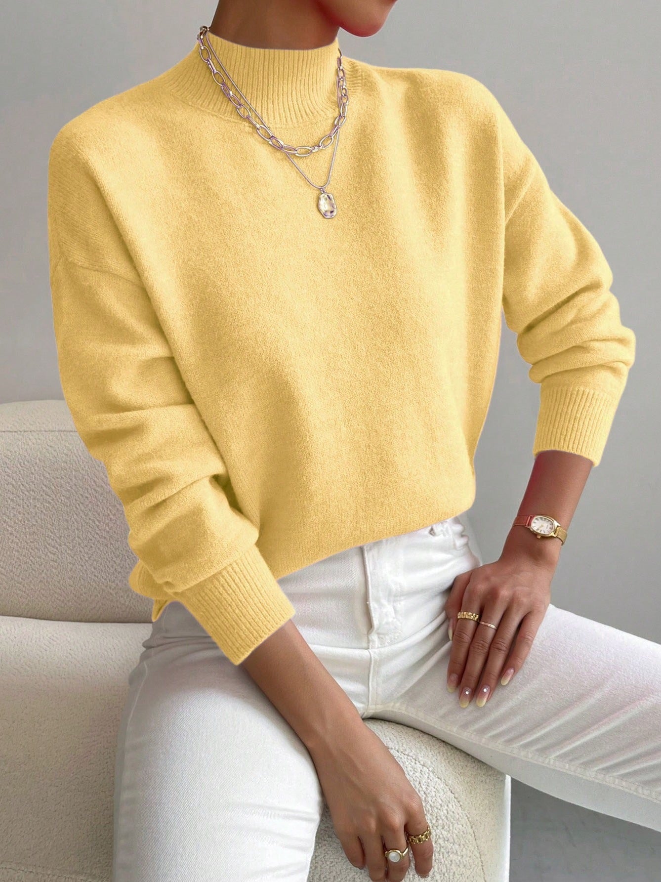 Monroe™ SoftTouch Minimalist Knit Sweater