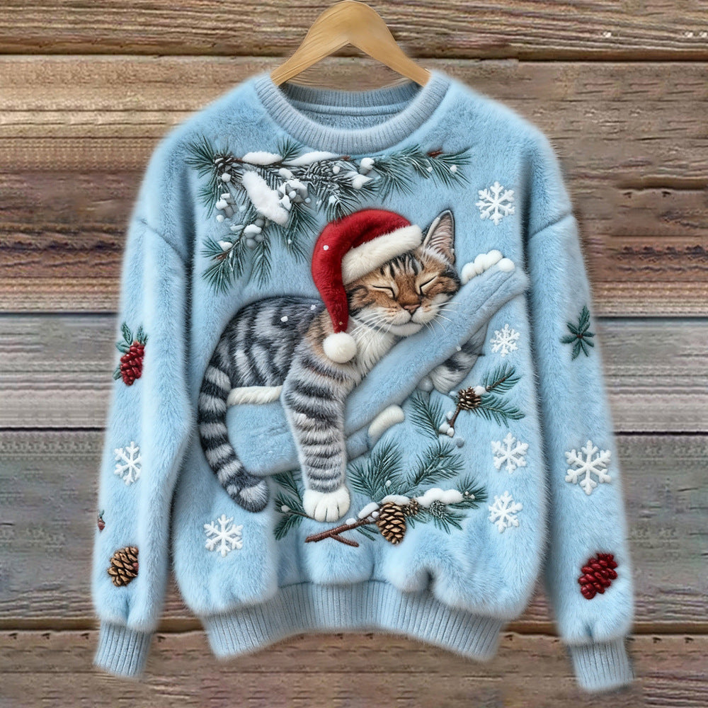 Monroe™ Christmas Kitty Sweater