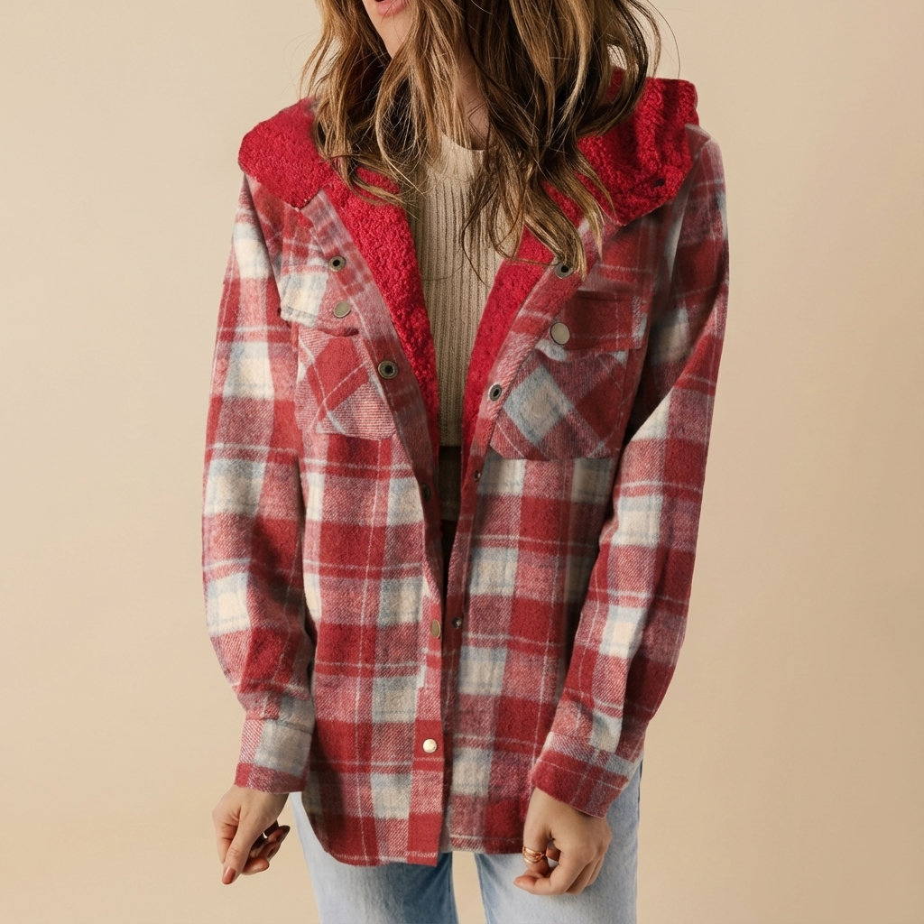 Monroe™ Cozy Plaid Sherpa-Lined Shacket