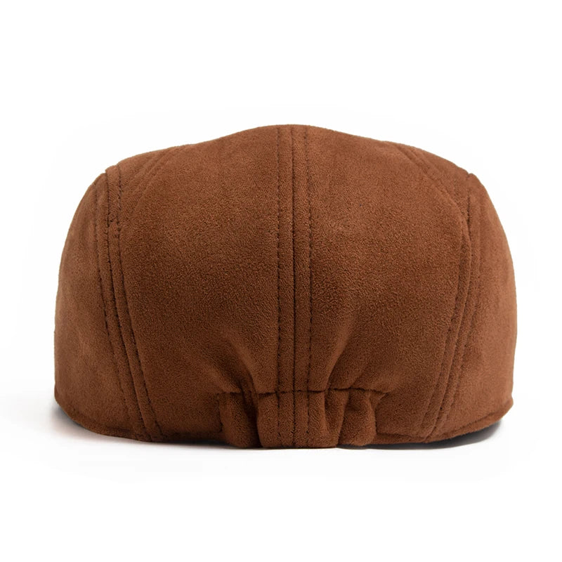 Bernard | Suede classic flat cap (Brown)