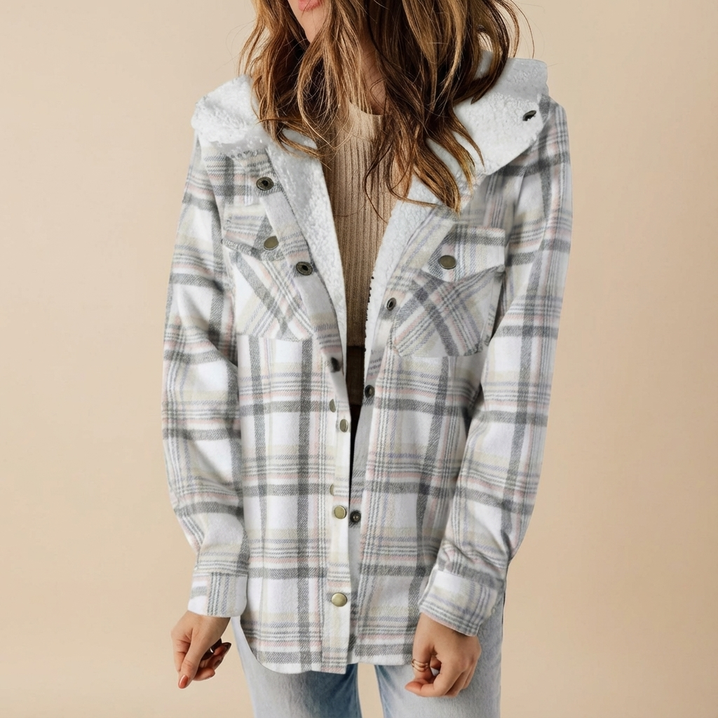 Monroe™ Cozy Plaid Sherpa-Lined Shacket