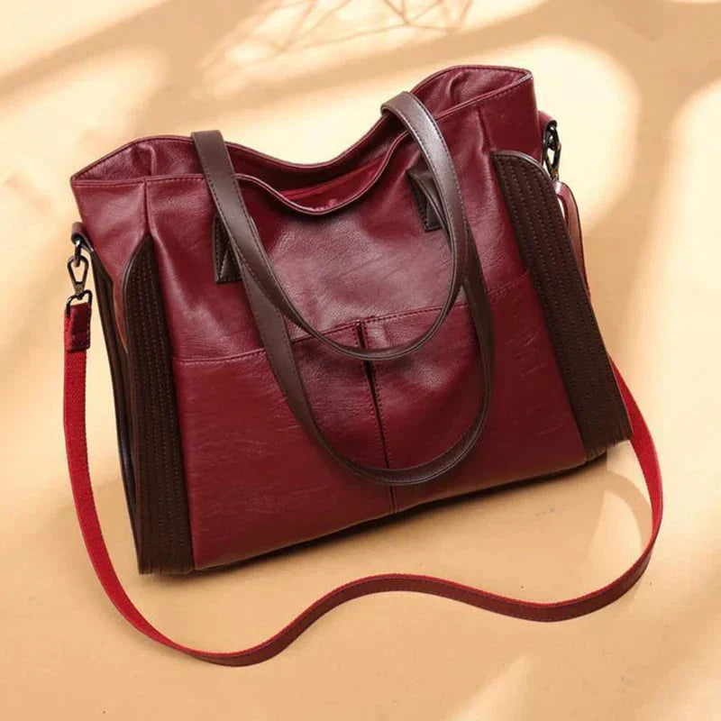 Mia | Stylish Oversized PU Leather Crossbody Bag