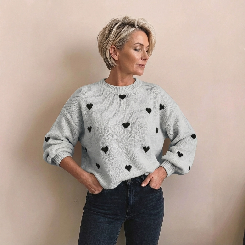 Monroe™ Heart Knit Sweater