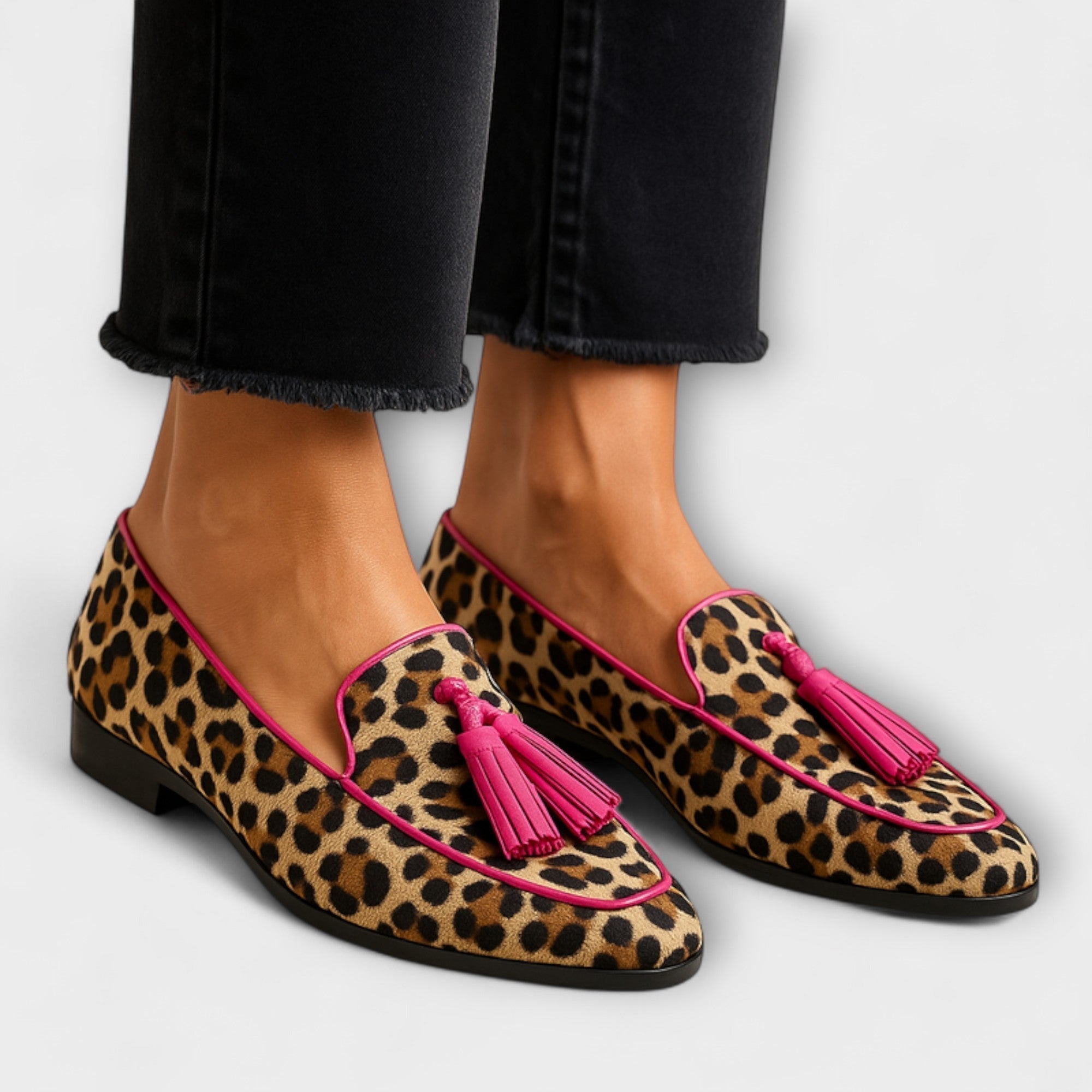 Lana - Suede Loafer with Tassels