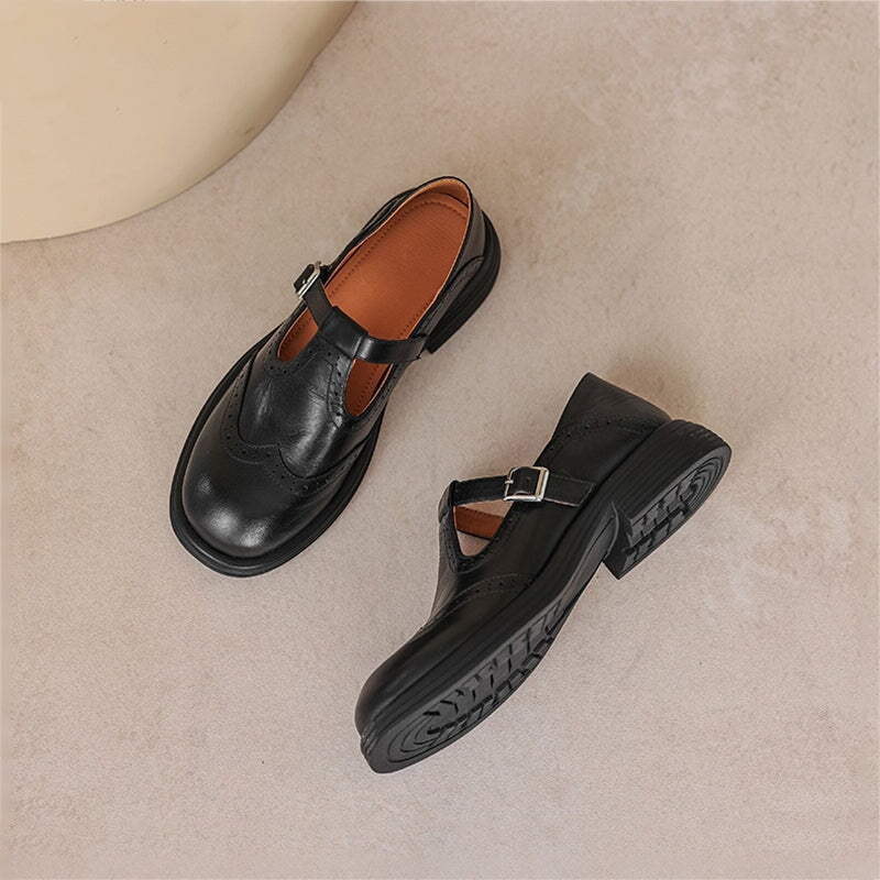 Risla Leather Mary Janes